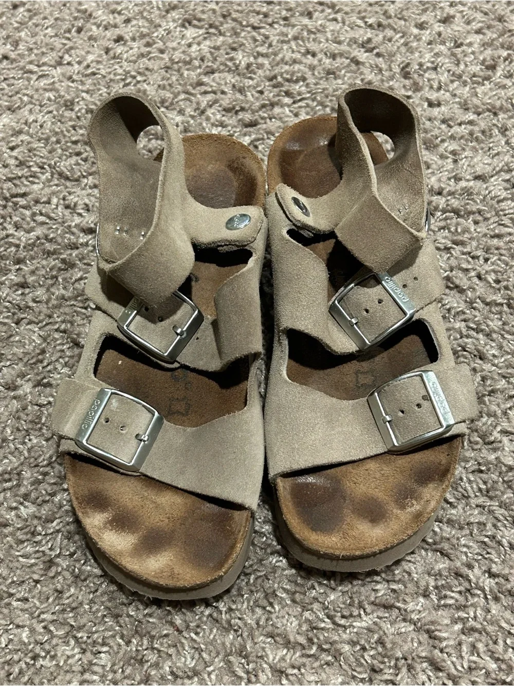 Papillio by Birkenstock Suede Leather Platform Sandals , size 36 / 5.5 US